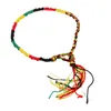 Barato de lujo de las mujeres coloridas Infinity String Wrap pulsera hecha a mano cordón trenzado hilo trenzado cuerda brazalete para joyería de niña a granel