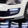 Auto-styling 8LED Luce di marcia diurna Auto DRL La nebbia Guida Luce diurna Lampade drl per luci di navigazione automatiche Bianco