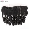 Ishow 13x4 Lace Frontal Closure 12-24inch Body Wave Loose Deep Water Straight Hair for Women Girls All Ages Brazilian Malaysian Peruvian Natural Black