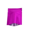 100pcs 6x9cm mini violet top ouvert en aluminium en aluminium Sac d'emballage de qualité aliment