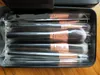 12 pezzi / set kit di pennelli per trucco Delicati contenitori di ferro per pennelli per pennelli per trucco Set di pennelli per trucco con fondo polveroso