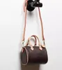 Female NANO bucket brown flower mini pillow bag SPEEDY shoulder bag M61252 Mini cute handbag leather single shoulder cross bags 16cm