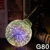 LED Gloeilamp 3D Decoratie Lamp E27 6W 110-220 V Vakantielichten St64 G95 G80 G125 A60 Nieuwigheid Christmaslamp Lamparas