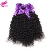 Brasileiro Kinky Curly Human Hair Bundles com Frontal Brasileiro Virgin Hair Weave Jerry Kinky Curly 3 Pacotes com 13x4 Lace Front7772945