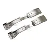 16-9mm paslanmaz çelik izleme bandı toka gümüş fırçalanmış ara parlatma dağıtım izleme bandı tokası Rolex için orijinal leathe272h