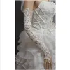 Guanti da sposa in avorio più ispirati Guanti da sposa in pizzo Senza dito Vendita calda di accessori da sposa in stock