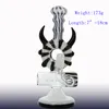 Ox Horn Heady Glass Bongs With 173g 14mm Joint galss bowl and tube Pyrex Recycle Bong Oil Rigs Short Nect Mouthpiece Water Pipes