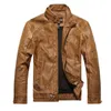 2016 Nyanlända höst varumärke läderjacka män Jaqueta Couro Masculino Bomber Leather Jacket Sheepskin Coat Motorcykeljacka