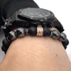 Moda 8mm Matte Stone Beads Homens Charme Braceletes Pave CZ Coluna com Hematite DIY Pulseira para Homens Mulheres Jóias Presente