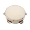 6in Hand Held Tambourine Drum Bell Metal Jingles Percussion Musical Toy For KTV Party Kids Games