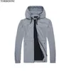 Tunn hoodie jacka män jaqueta masculina windbreaker våren hösten lös passform mens hooded päls casual jackor manliga outwear 6xl