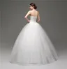 Plus la taille dentelle robe de bal robes de mariée à lacets dos longueur de plancher sur mesure robes de mariée pas cher simple conception robes de mariée livraison gratuite