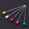 360 stks / pack Kleurrijke Teardrop Vormige Pearl Hoofd Pinnen Bruiloften Corsage Naaien Voor DIY Sieraden Bevindingen Componenten