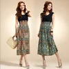 Lady Floral Vestidos Verão Flor Print Bohemia Estilo Mulheres Vestido Longo Sleaveless Colete Maxi Dress Girl