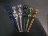 Color two wheel double foam glass direct fired pot glass bong water pipe Titanium nail grinder, Glass Bubblers For Smoking Pipe Mix Colors