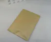 100 pcs/lot 9x13 cm papier Kraft brun feuille d'aluminium sac Ziplock, papier de surface intérieure en mylar Srotage grain de café fermeture éclair pochette joint