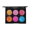 HANDAIYAN Brand Makeup 6 Colors Waterproof Glitter Metallic Shimmer Eyeshadow Palette Shiny Eye Shadow Diamond Pigment Powder