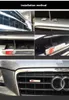 S Line Sline Front Grille Emblem Emblem Sticker Chromed Plastic Abs -Front Mount для Audi S3 S4 S5 S6 S8 A1 A3 A4 A5 A6 A7