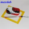 Silikonöl Wax Dab Slicks Tool Kit mit 14 * 11,5 cm Matte Pad 37 ml Behälter 6 + 1 Gläser Titan Dabber Werkzeuge Für Wax Dabbing Set