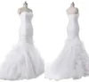 Nouvelle arrivée chérie à volants sirène longue organza robes de mariée de fête de mariage pour les femmes robes de mariée plus la taille robes de mariée DH4191