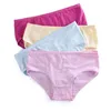 SLAIXIU 4 pièces/lot doux coton jeune fille slips bonbons couleurs filles culottes pour adolescents enfants sous-vêtements pantalons 9-20T