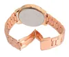 Goud zilverachtig rose goud luxe kristal quartz rome schaal stalen strip polshorloge hoogwaardige mode man vrouw quartz polshorloge