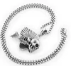 Spirit fashionable skull fish hip necklace decorated with men's titanium steel female gift