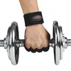 Gym WeightLifting Handskar Hantel Fitness Non-Slip Andningsbar Halvfinger Slitstarkt Sportträning Långt handledslipstöd Armband