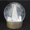 Snow Globe Avec Big arbre de Noël à l'intérieur de la neige Boule de cristal et de boîte-cadeau pour cadeau de Noël Nouveauté VIP client