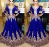 Abaya in Dubai Kaftan Muslim Evening Dresses Islamic Abaya Lace Embroidery Long Sleeve Arabic Prom Evening Dress Moroccan Kaftan