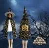 Halloween kids pumpkin cloak cheap baby Magic cloaks gold witch cape Festival Costumes cosplay robe for boy girl