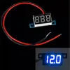 Dijital Voltmetre Paneli Mini 2 Teller DC 3-30 V LED Panel Dijital Ekran Gerilim Metre Voltmetre Sarı Yeşil Kırmızı Mavi Işık Voltimetro