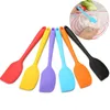 Cuisine Cuisson Outil Coloré Silicone Crème Gâteau Au Beurre Spatule Mélange Pâte À Pâte À Récurer Brosse Livraison Gratuite LX3438