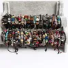 Wholesale Bulk Mix Styles Metal Leather Cuff skull punk rock sport Bracelets Men's Women's Jewelry Party Gifts