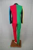 Irregular Colorful Men's Suits Magician Clown Performance Stage Outfits Nightclub Male Singer Host Blazers Pants Suit Hip Hop DJ DS Costume