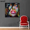 Paintings Crying Girl Palette Knife Figure Picture Abstract Hand Painted Oil Painting on Canvas Wall Decoration for Bar Home Decoration