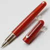 Penna roller con cappuccio magnetico in resina rossa in edizione limitata intaglio ufficio business moda marchio gemelli opzione 9034181