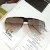 0724 Novos óculos de sol da moda com proteção UV para homens e mulheres vintage quadrado meia armação populares de alta qualidade vêm com estojo óculos de sol clássicos