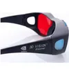 ANEWKODI cadre noir rouge bleu lunettes 3D pour dimensionnel anaglyphe film jeu DVD universel 3D plastique lunettes film jeu vidéoTV