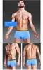 4pcs / mycket män underkläder hög kvalitet 4 färger sexig bomull män andas mens underkläder märkesboxare logo underkläder man asiatisk storlek