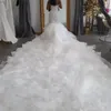 Sexy Schatz Brautkleider Meerjungfrau 2018 Spitze Pailletten Kristalle Brautkleid Plus Size Rüschen Arabisch Afrikanisches Hochzeitskleid