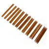 55pcs / set / parti bambu träkol nålar naturliga rak stickning hantverk nålarbeten sy tillbehör diy craft