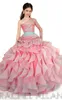 Elegant One Shoulder Organza Ball Gown Girl's Pageant Dresses Ruffles Crystal Beaded Floor Length Birthday Party Girls' Dresses RA1572