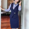 أزياء المرأة مكتب سيدة أنيقة سترات بلا أكمام سترات أبلى عارضة العلامة التجارية سترة صدرية الوظيفي 7002