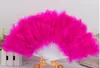 Piękny Feather Fan Dance Rekwizyty Wedding Party Hand Fancy Dress Costume Event Party Supplies 8szt Hurtownie