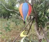 Rainbow Stripe Grid Windsock Hot Air Ballon Wind Spinner Garden Yard Outdoor Decoratie Opknoping Decoratie CCA9793 30PCS