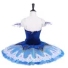 Adulto Royal Blue Ballet Tutu O Nutcracker Performance Stage Wear Mulheres Luz Azul Ballet Dança Concorrência Trajes Meninas Ballet Saia