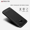 Nuovi casi del telefono 10PCS per la cassa antiurto resistente dell'armatura della fibra del carbonio di Moto G6 per il caso della copertura di Motorola G6 Plus Trasporto libero