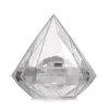 クリアダイヤモンドプラスチックギフトラップパッキングボックスファッション結婚式の恩恵デコレーションパッキングキャンディボックスパーティー用品1 64SQ2 ZZ