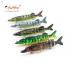 1 Adet 12.5 cm 20g 8-segement Isca Yapay Pike Cazibesi Muskie Balıkçılık Lures Swimbait Crankbait Hard Bait Balıkçılık Aksesuar